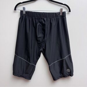 Gold’s Gym Vintage Black Contrast Stitch Body Building Biker Shorts Size L/XL